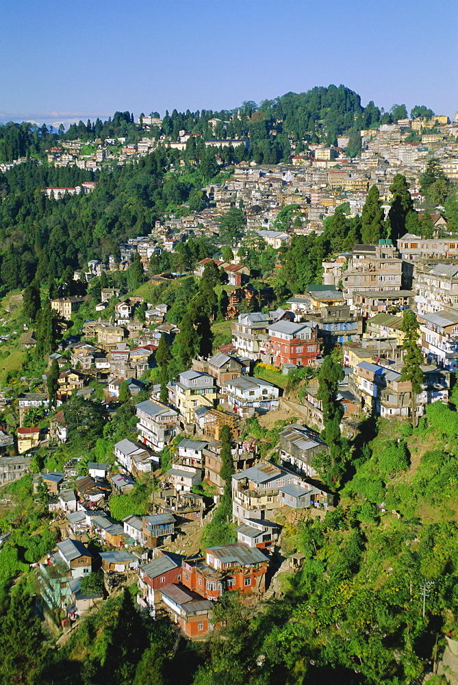 Darjeeling, old British hill station established in the 1800s, West Bengal, India