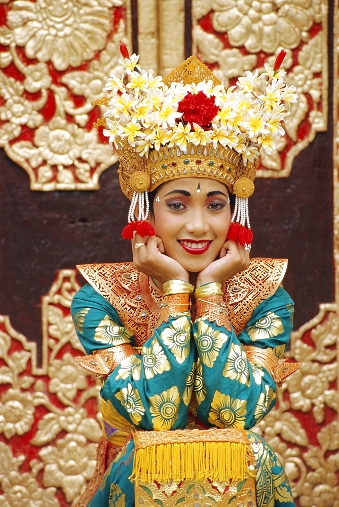 Portrait of a Legong Dancer, Bali, Indonesia