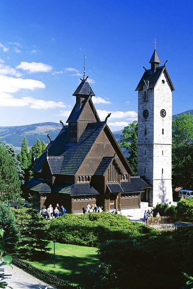 The Wang Chapel, 12th century Norwegian church, Karpacz, Sudeten Mountains, Poland, Europe