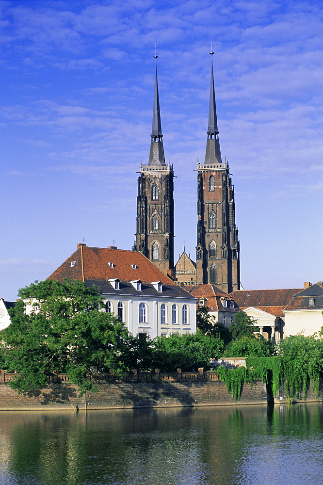 Cathedral, Cathedral island, Wroclaw, Silesia, Poland, Europe