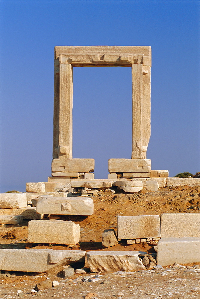 Temple of Apollo, Naxos, Cyclades Islands, Greece, Europe