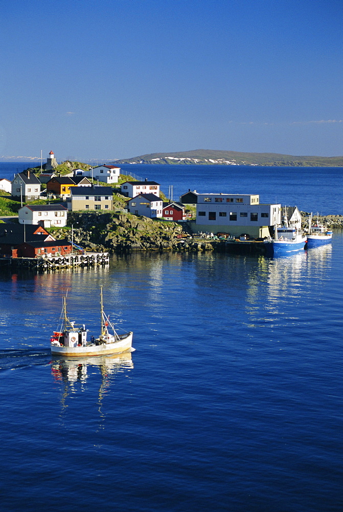 The world's northernmost town, Honningsvag, coastal Finnmark, Norway, Scandinavia, Europe