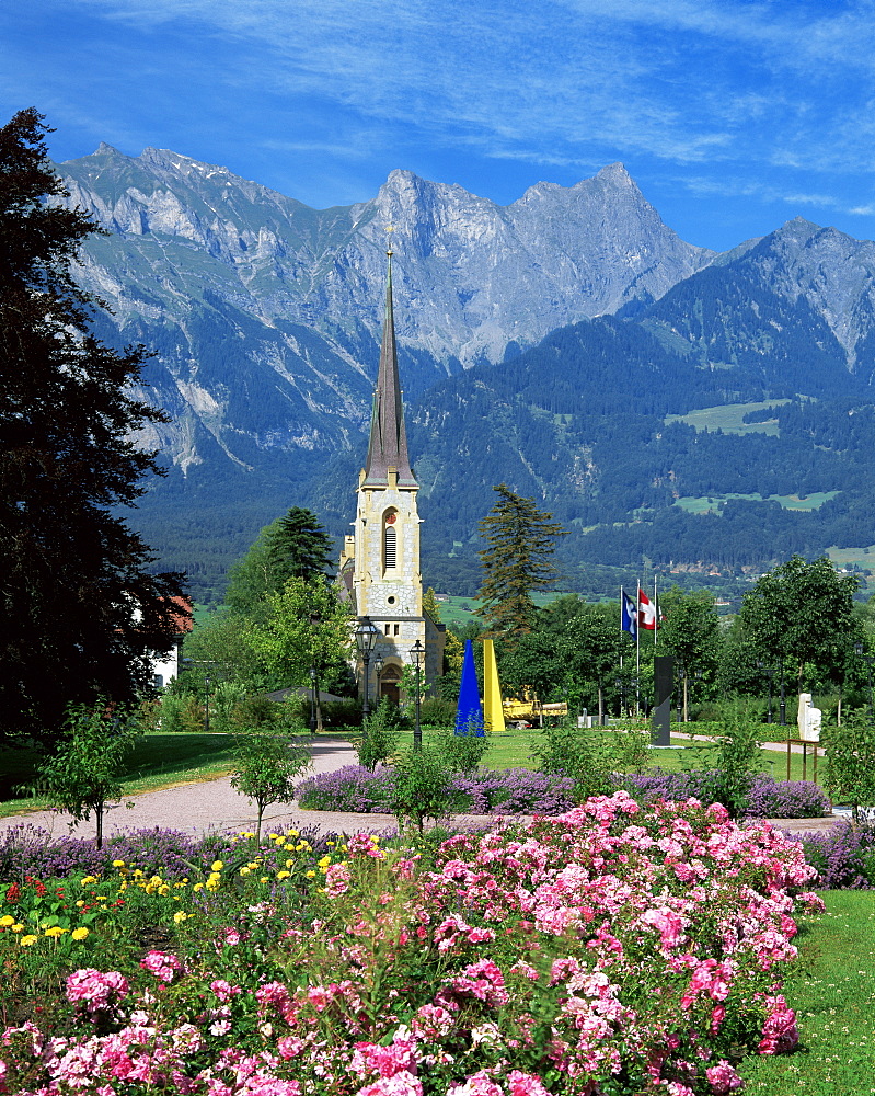 The spa town of Bad Ragaz, Switzerland, Europe