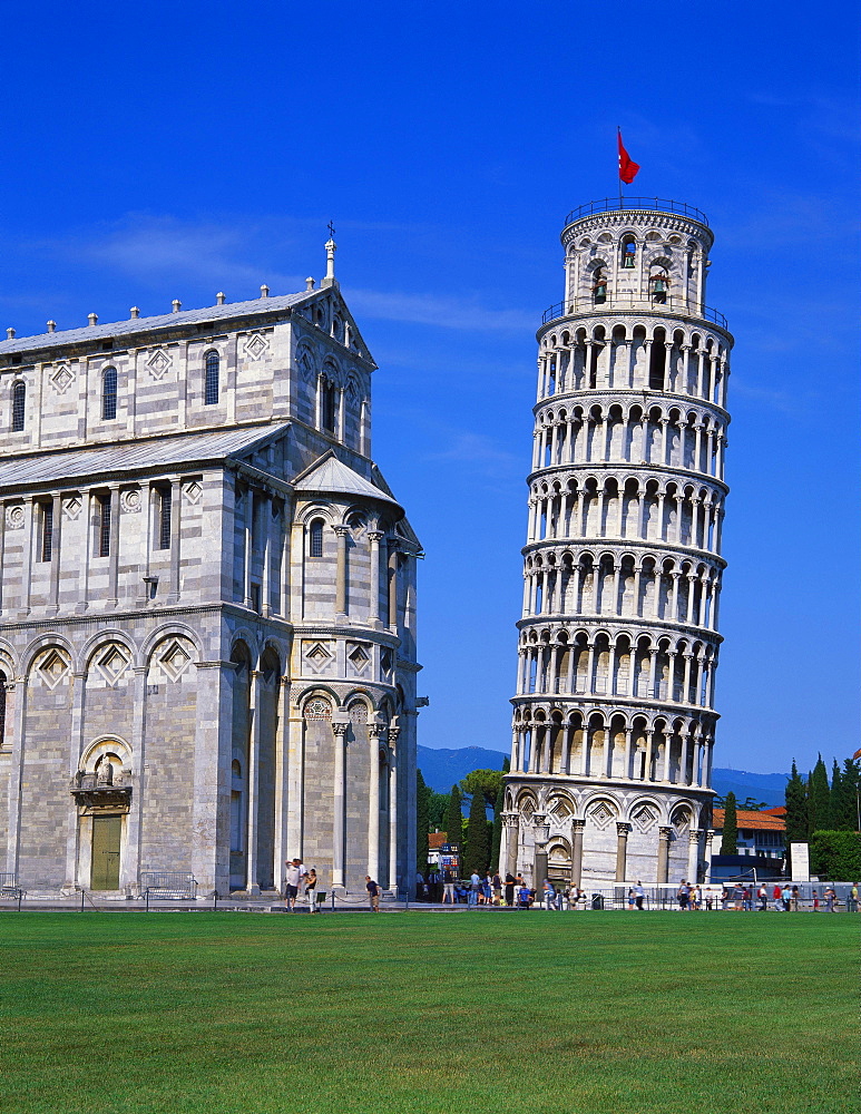 Leaning Tower of Pisa and the Duomo, Pisa, Tuscany, Italy