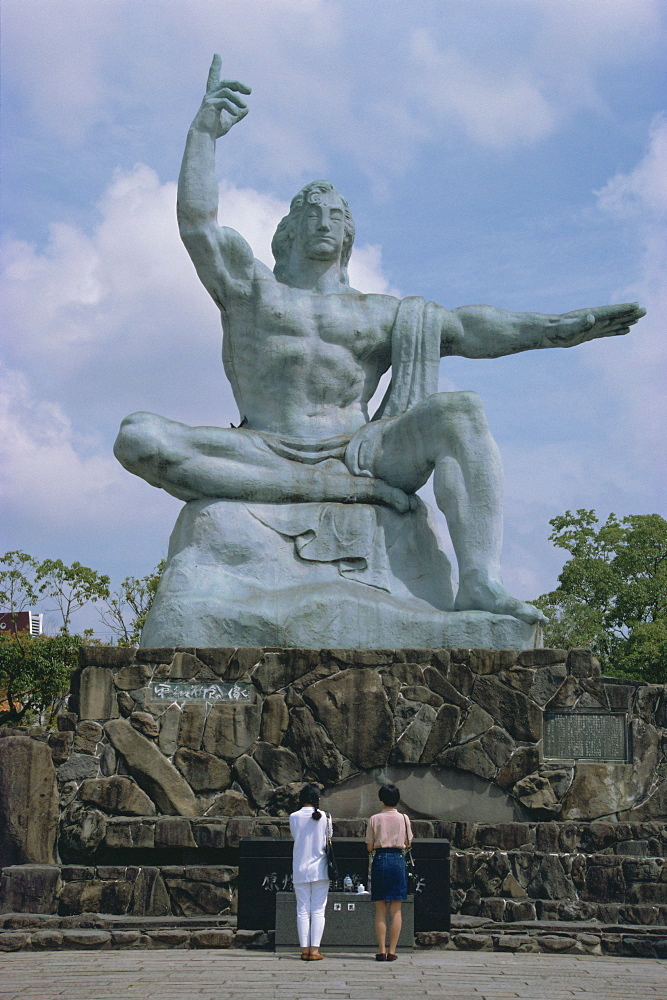 Statue, Peace Park, Nagasaki, Japan, Asia