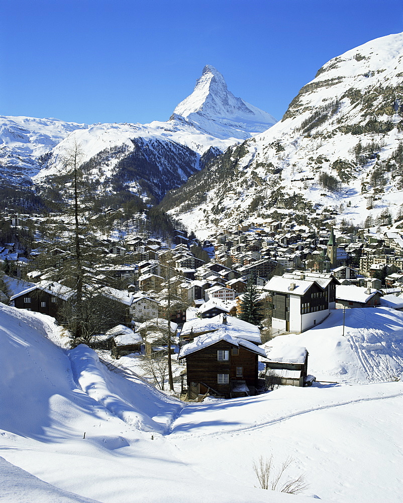 Zermatt and the Matterhorn, Swiss Alps, Switzerland, Europe