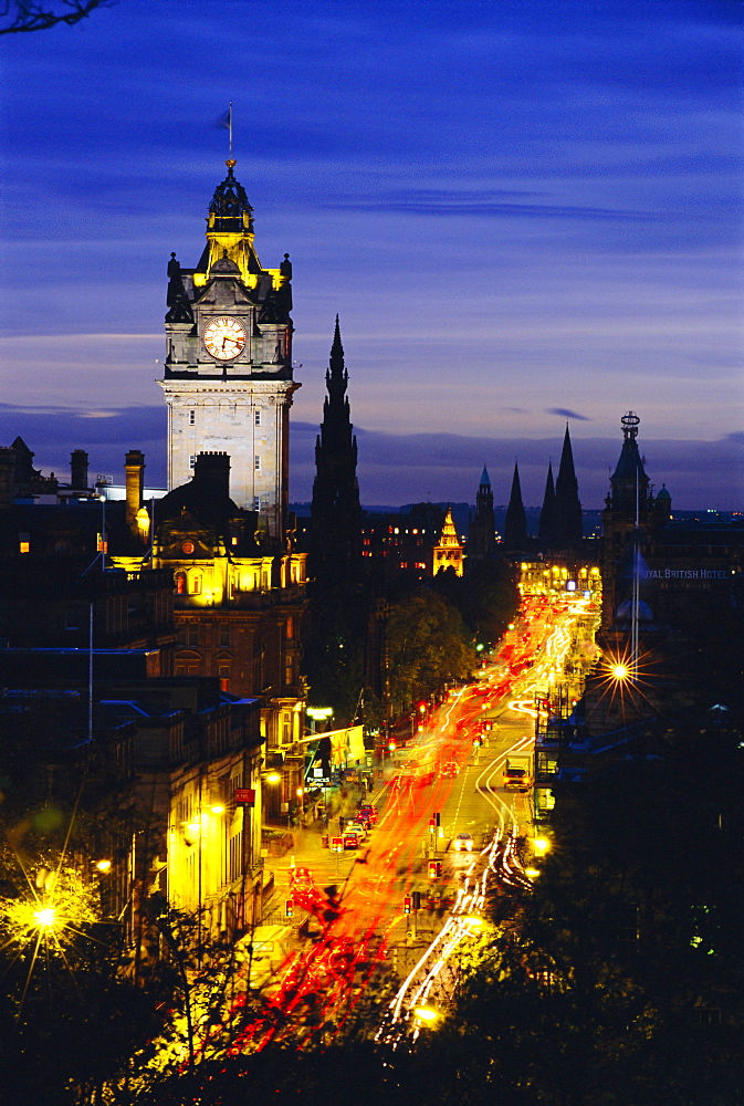 Princes Street, Edinburgh, Scotland, UK