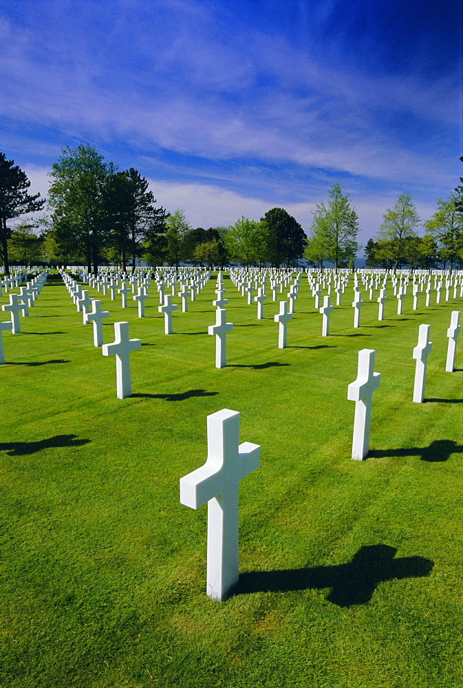 American cemetery, Colleville, Normandy D-Day landings, Normandie (Normandy), France, Europe