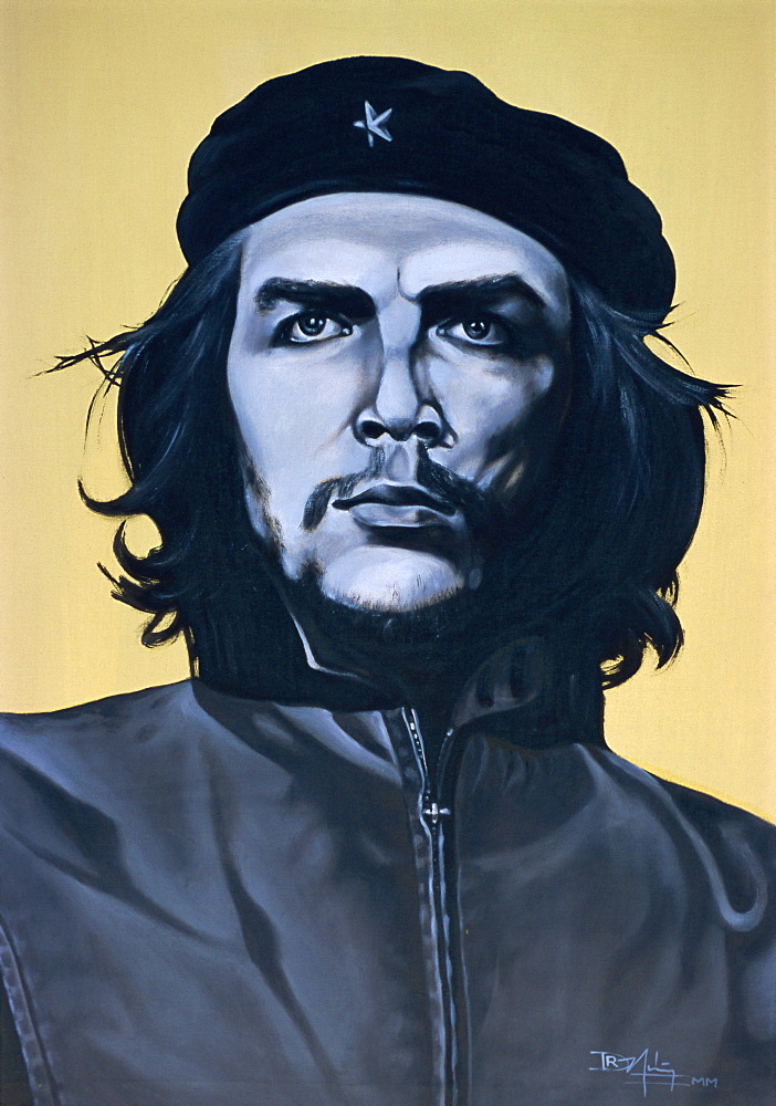 Portrait of Che Guevara, Havana, Cuba, West Indies, Central America