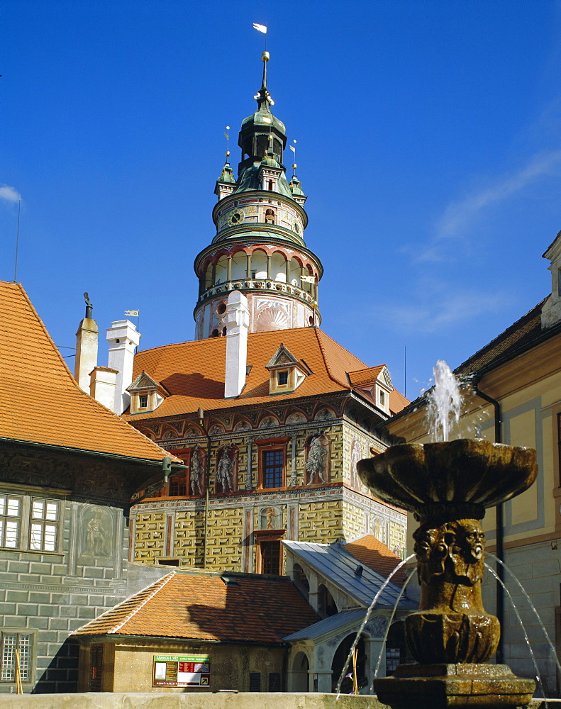 Castle, Cesky Krumlov, South Bohemia, Czech Republic, Europe