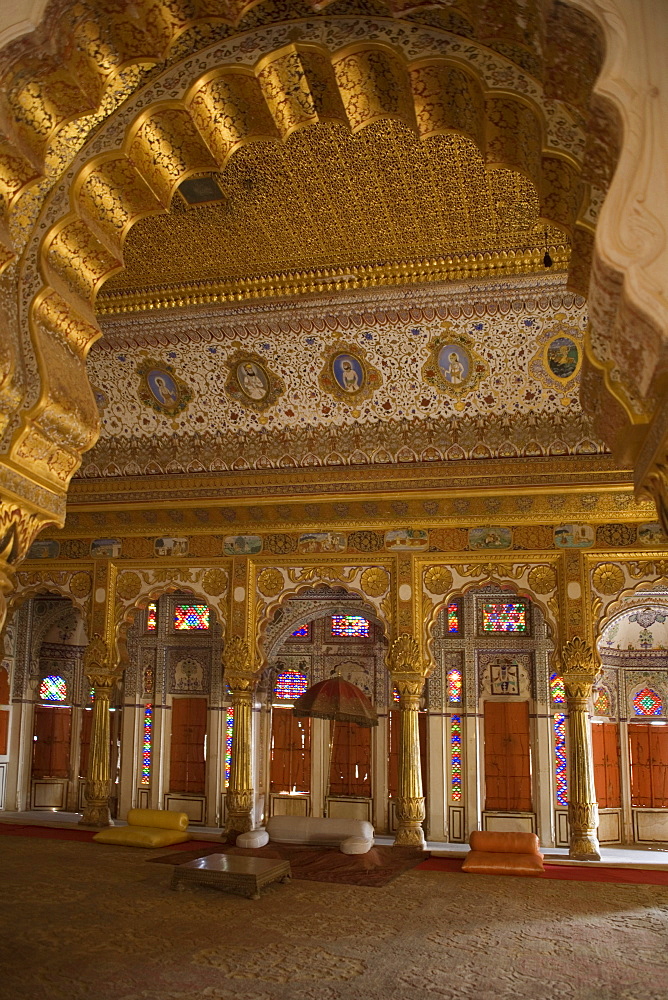 Phul Mahal (Flower Palace), Meherangarh Fort, Jodhpur, Rajasthan, India, Asia