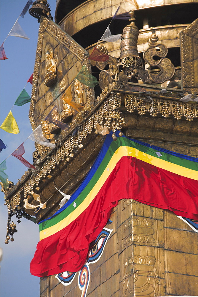 Swayambhunath Stupa (Monkey Temple), UNESCO World Heritage Site, Kathmandu, Nepal, Asia