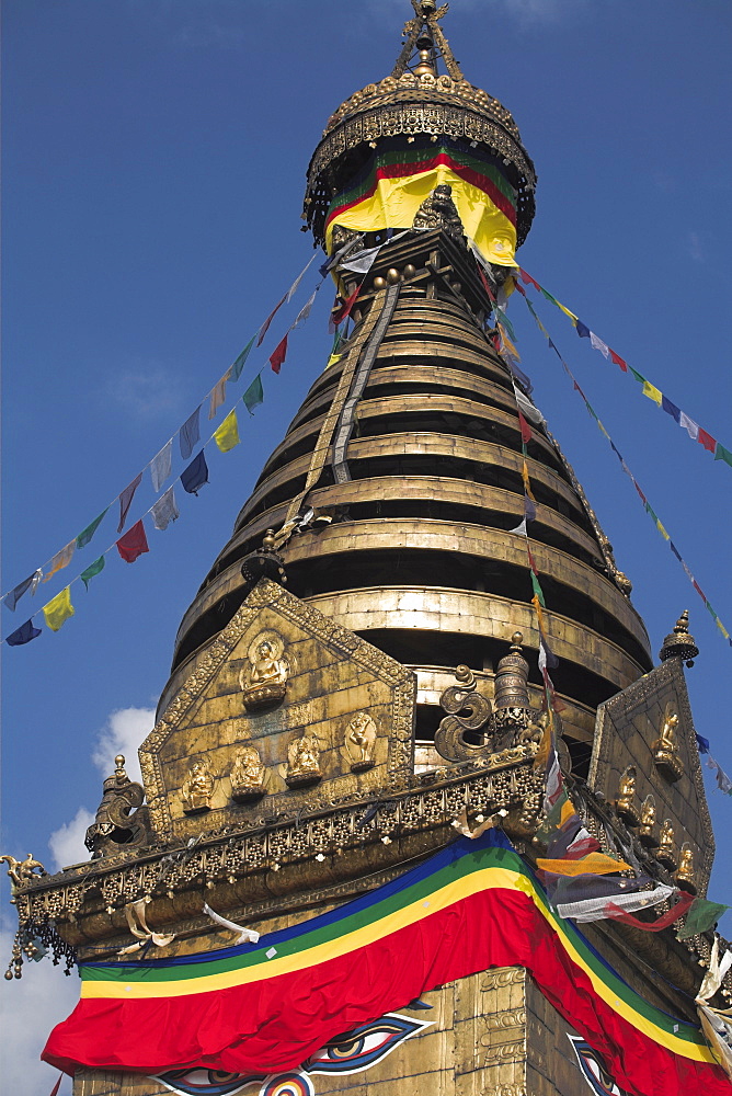 Swayambhunath Stupa (Monkey Temple), UNESCO World Heritage Site, Kathmandu, Nepal, Asia