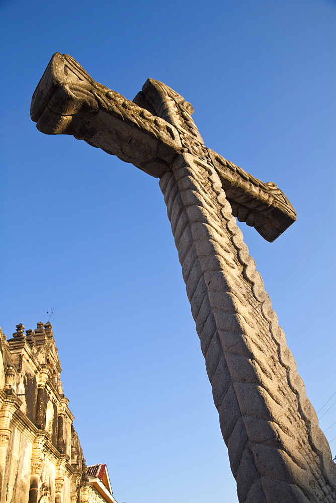 Cross outside Iglesia de la Merced, Granada, Nicaragua, Central America