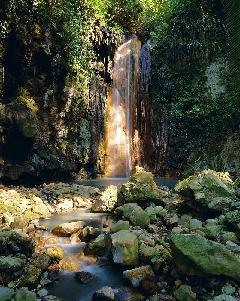 Diamond Falls, St. Lucia, Windward Islands, Caribbean, West Indies, Central America