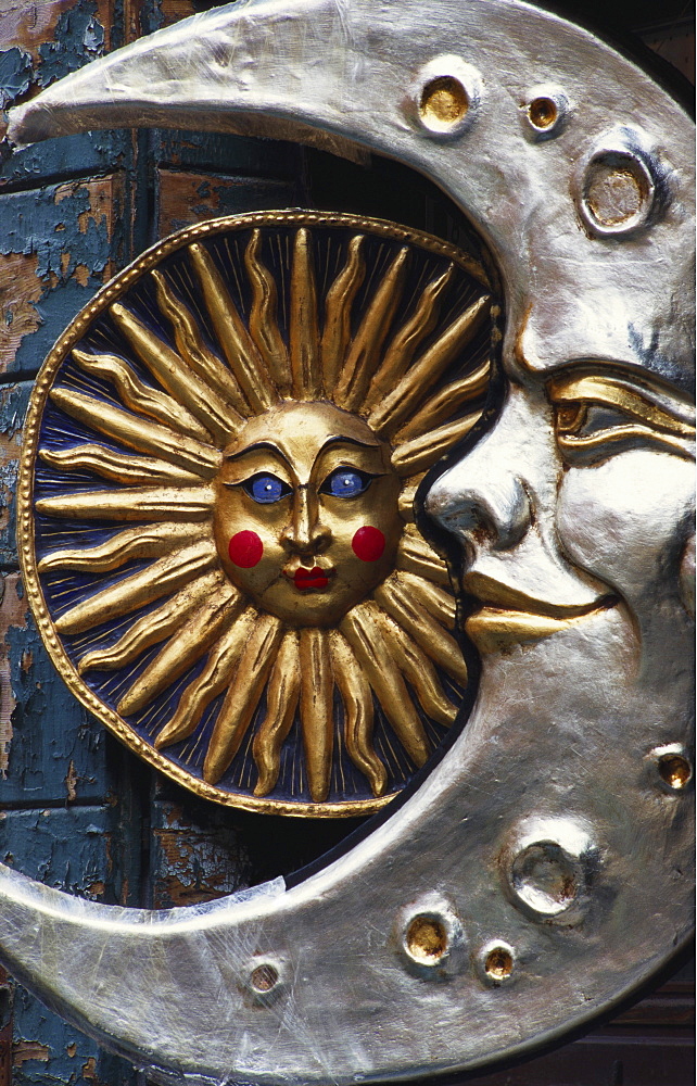 Sun and Moon Venetian Carnival Masks, Italy