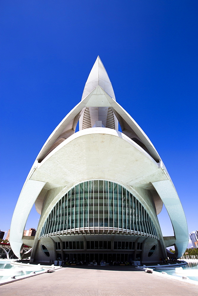 El Palau de les Arts Reina Sofia (Opera House and performing arts centre) at the City of Arts and Sciences (Ciudad de las Artes y las Ciencias), Valencia, Spain, Europe