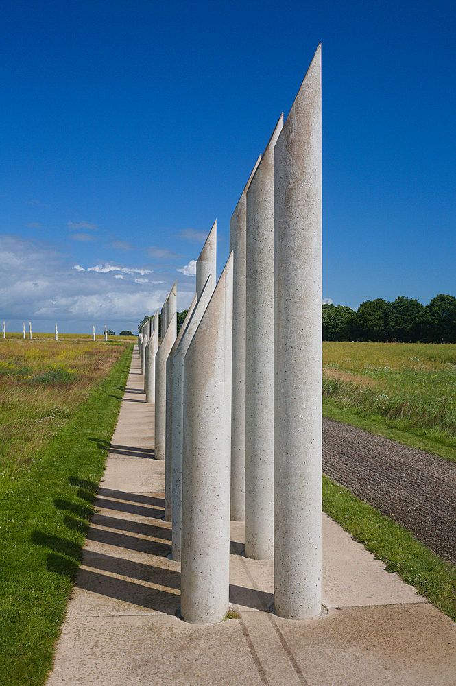 Palisade at Jelling, UNESCO World Heritage Site, Jutland, Denmark, Europe