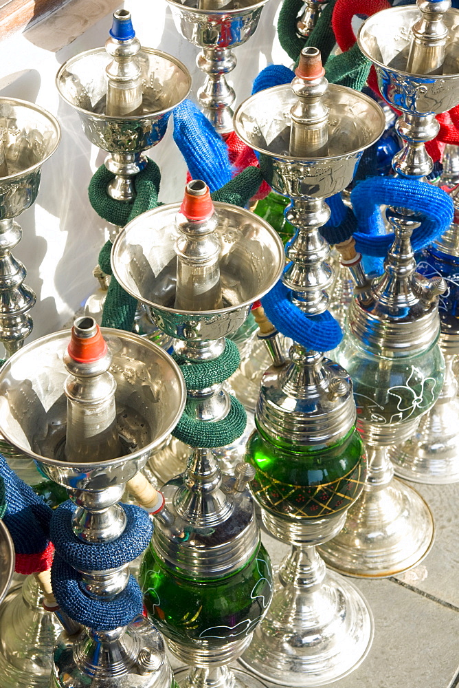 Hubble bubble pipes, Souk Waqif, Doha, Qatar, Middle East