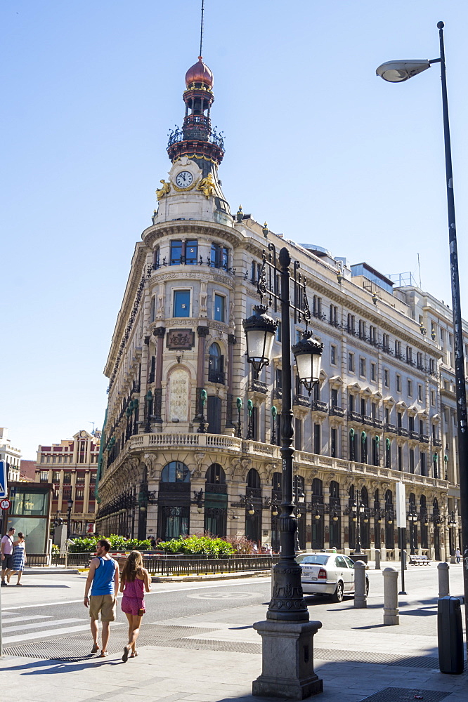 Banco Espanol de Credito building, Madrid, Spain, Europe