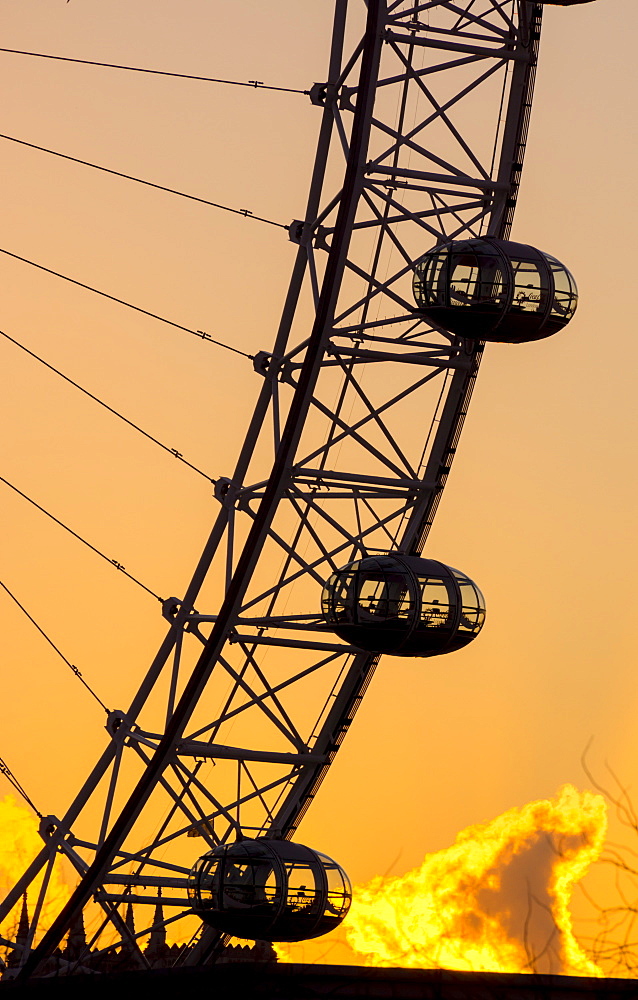 London Eye (Millennium Wheel), South Bank, London, England, United Kingdom, Europe