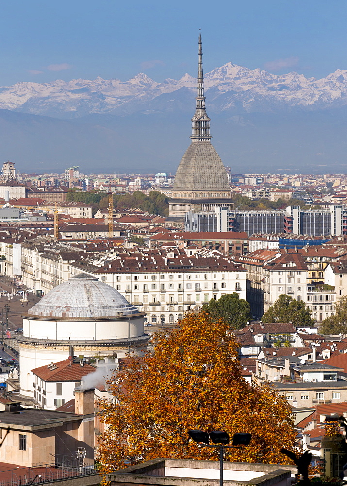 Mole Antonelliana and Gran Madre di Dio church, Turin, Piedmont, Italy, Europe