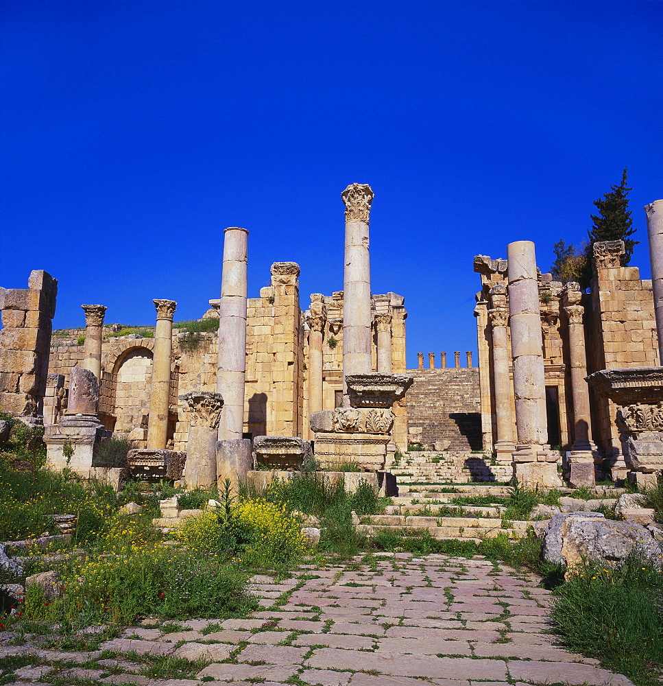 Temple of Artemis, Jerash, Jordan, Middle East