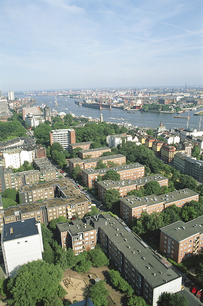 Germany, Hamburg, view from St Michaelis Church