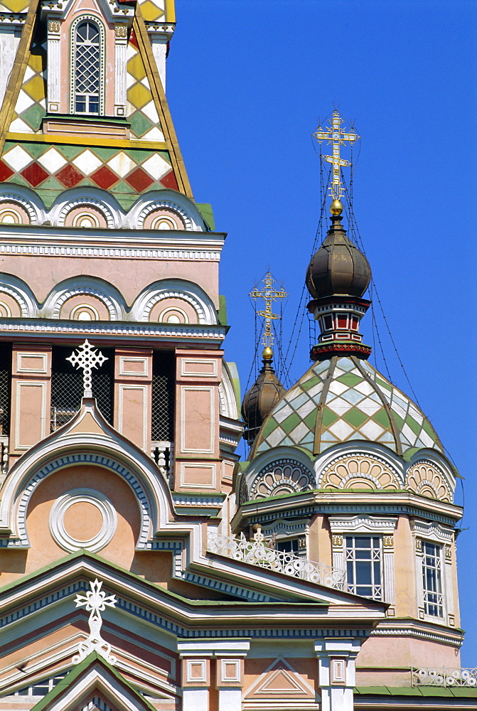 Zenkov Cathedral, 1904, made of wood with no nails, Alamty, Kazakhstan, Central Asia