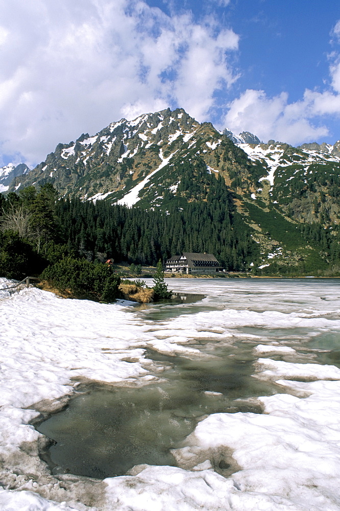 Popradske Pleso (lake), High Tatra mountains, Slovakia, Europe