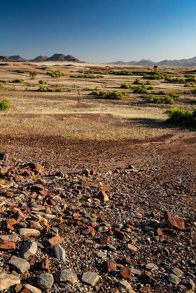 Mountainous landscape typical of Northern Namibia, Puros, north of Sesfontein, Namibia, Africa