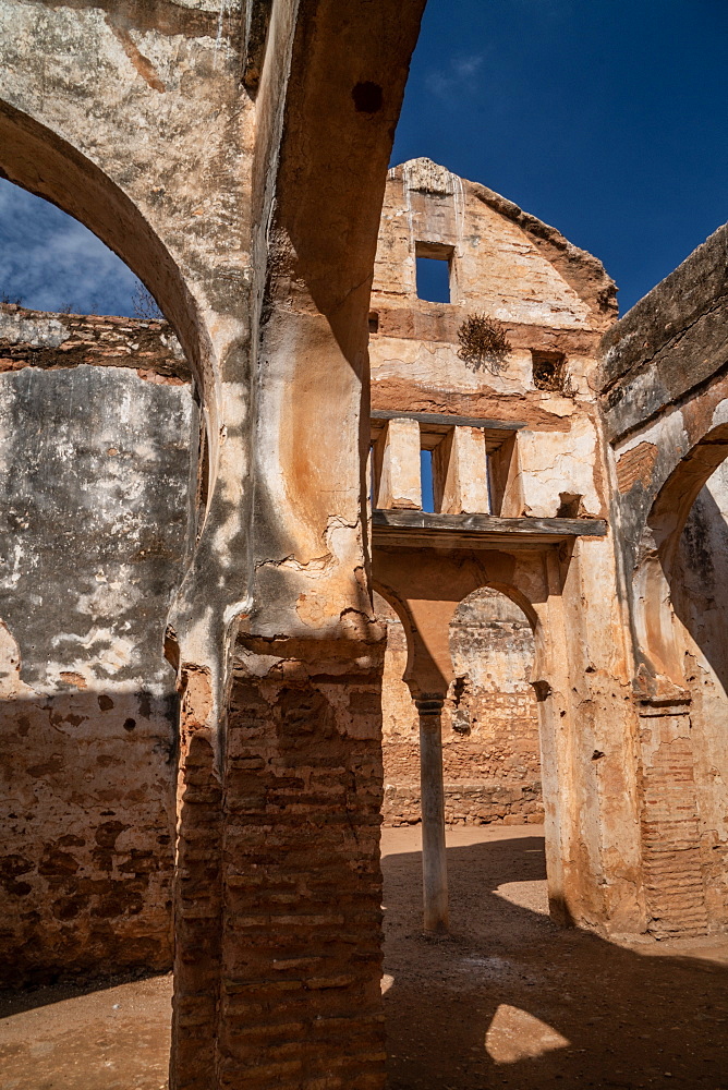 Islamic ruins of Mosque of Abou Yussef, Chellah Necropolis, UNESCO World Heritage Site, Rabat, Morocco, North Africa, Africa