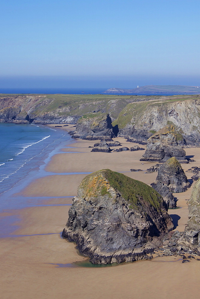 Bedruthan Steps, Cornwall, England, United Kingdom, Europe