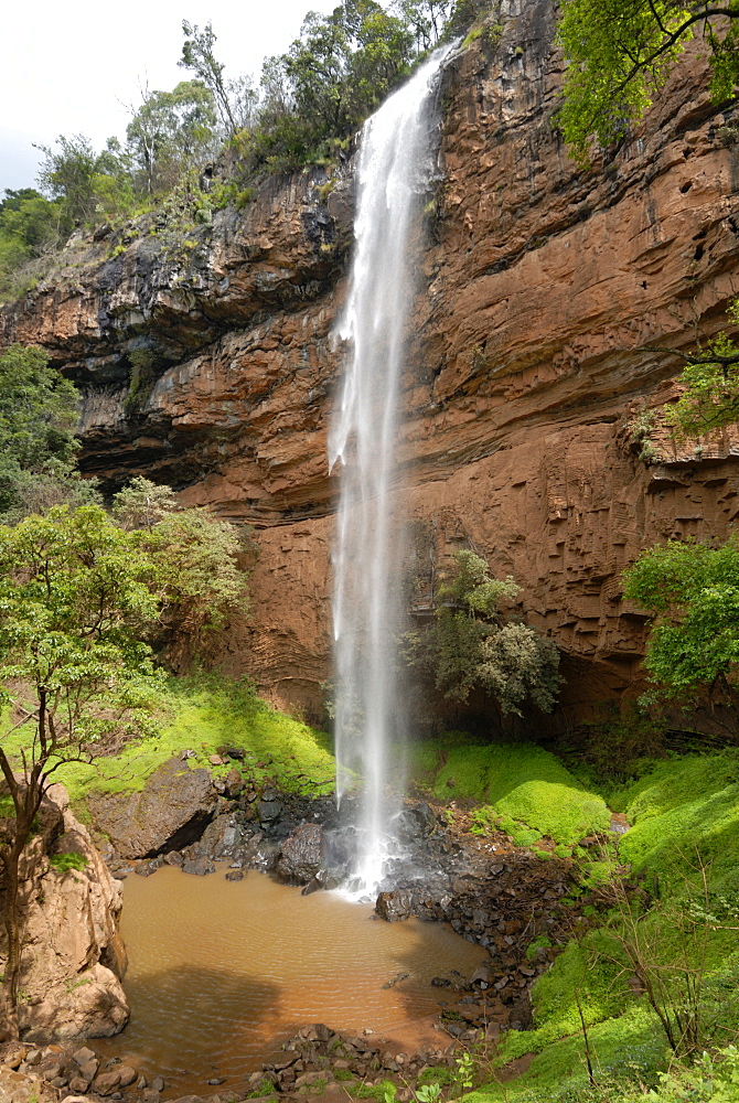 Bridal Veil Waterfall, Drakensberg Mountains, South Africa, Africa