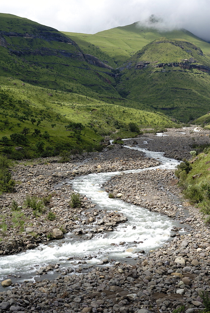 Meandering river, Royal National Park, UNESCO World Heritage Site, South Africa, Africa