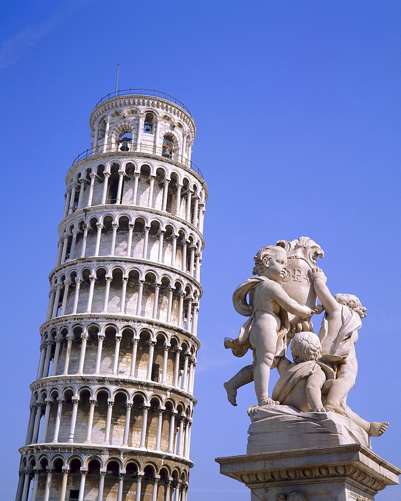 The Leaning Tower of Pisa, Pisa, Tuscany, Italy 