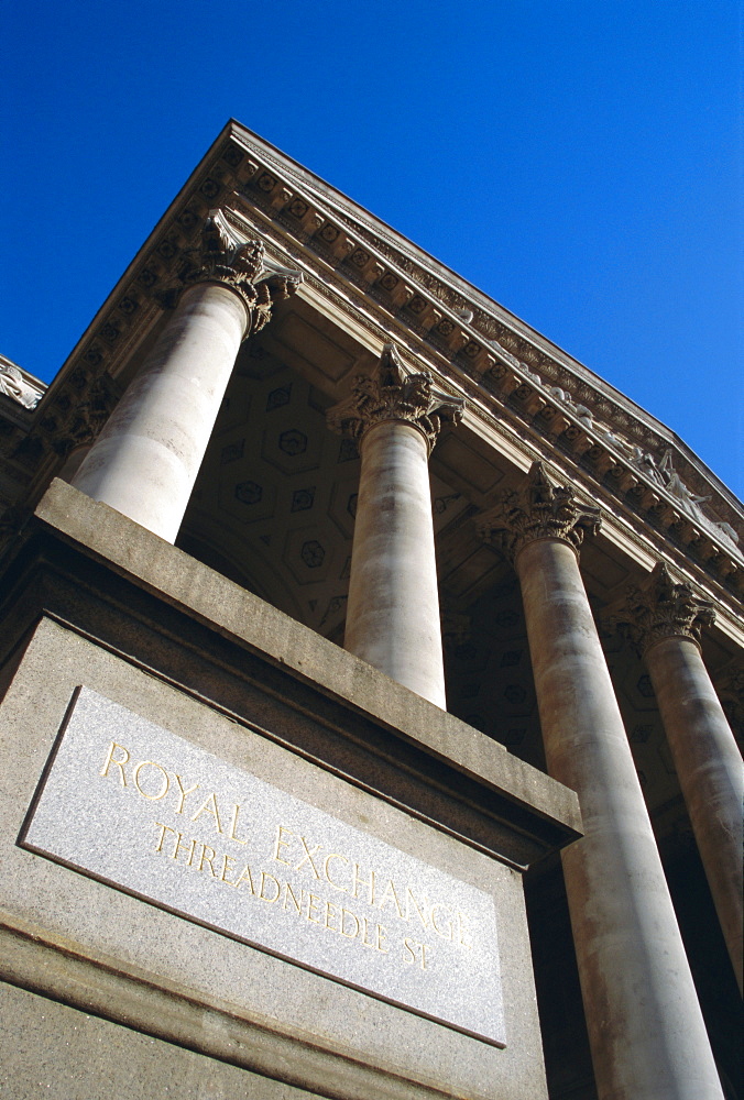 The Royal Exchange, City of London, London, England, UK, Europe