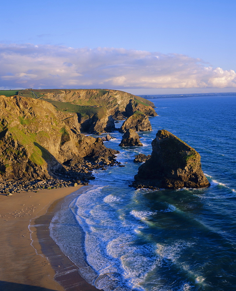 Bedruthan Steps, North Cornwall, England