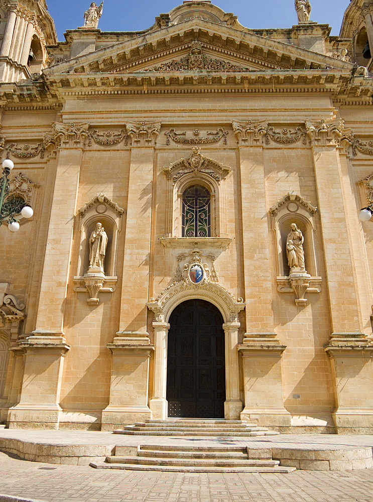 West Front of Parich Church, Naxxar, Malta, Europe