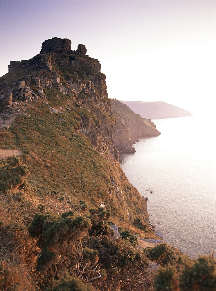 Castle Rock, near Lynton, Devon, England, United Kingdom, Europe