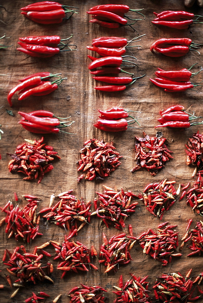 Chilies for sale, Alor Island, Alor, Indonesia, Southeast Asia, Asia