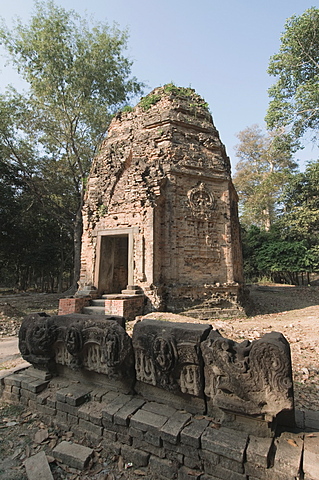 Temples in the ancient pre Angkor capital of Chenla, Cambodia, Indochina, Southeast Asia, Asia