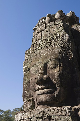 Bayon Temple, late 12th Century, Buddhist, Angkor Thom, Siem Reap, Cambodia