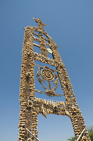 A suchil, a religious offering, Botanical Gardens, San Miguel de Allende (San Miguel), Guanajuato State, Mexico, North America