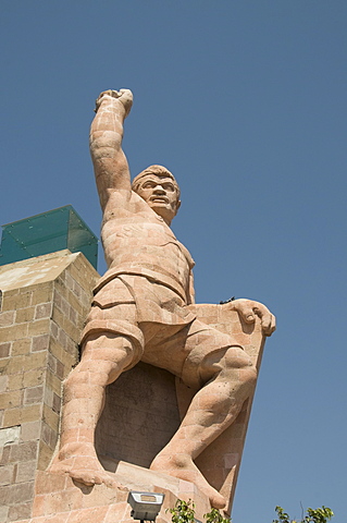 Pipila monument statue on hill in Guanajuato, Guanajuato State, Mexico, North America