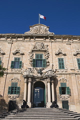 Auberge de Castile et Leon, the Prime Minister's office, Valletta, Malta, Europe