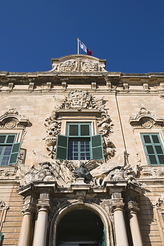 Auberge de Castile et Leon, the Prime Minister's office, Valletta, Malta, Europe