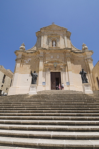 The Gozo Cathedral inside the Citadel, Victoria (Rabat), Gozo, Malta, Europe