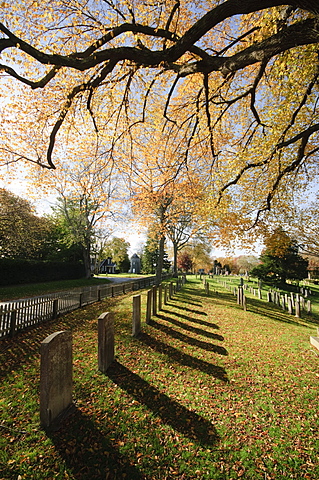 Cemetery, East Hampton, The Hamptons, Long Island, New York State, United States of America, North America