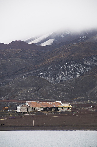 Remains of old Whaling Station, Deception Island, South Shetland Islands, Antarctica, Polar Regions